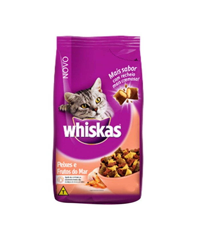 Ração Whiskas Peixes e Frutos do Mar